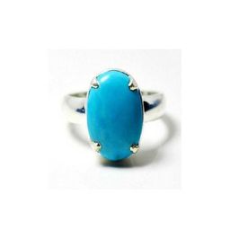 GenZcomplex Silver-Plated Brass Turquoise Finger Ring-picture-4