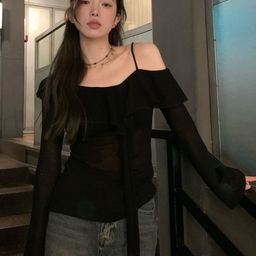 KPOP One Shoulder Regular Top-image-102