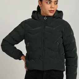 ELLIPSE Women Hooded Solid Water Resistant Puffer Jacket-picture-31