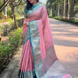 SGF11 Floral Zari Pure Silk Kanjeevaram Saree-picture-40
