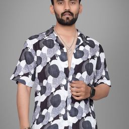 Metronaut Men Regular Fit Spread Collar Abstract Printed Casual Shirt-image-65