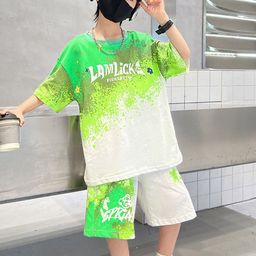 StyleCast x Revolte Boys Dyed T-shirt with Shorts-image-34