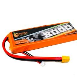 Orange 7.4V 8000mAh 35C 2S Lithium Polymer Battery Pack-50