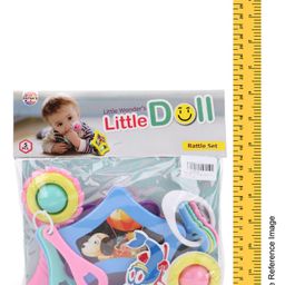 Ratnas Little Doll Rattle Set Pack Of 5 (Color And Style May Vary) image 3