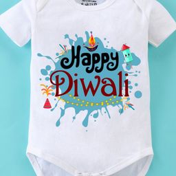 BLUSHES Infants Diwali Printed Pure Cotton Bodysuit-picture-30