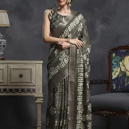 Anouk Rustic Paisley Zari Silk Blend Sungudi Saree-35