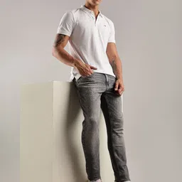 Tommy Hilfiger Men Slim Fit Heavy Fade Stretchable Jeans-image-48
