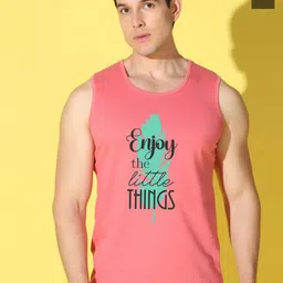 WOOSTRO 2-Pc Printed Combed Cotton Innerwear Vests VWS26(ENJOY PEACH)(MORE OLIVE)-image-84