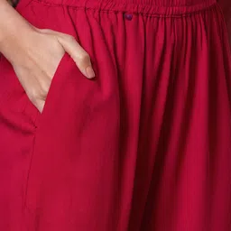 GoSriKi Bandhani Printed Sequunied Straight Kurta With Trousers And Dupatta image 4
