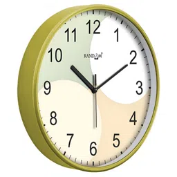 RANDOM Beige & Green Printed Traditional Round Shaped Wall Clock image 4