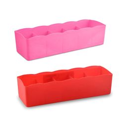 Aura Red Set of 2 Regular Drawer Organiser Organisers-3