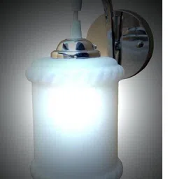 Somil Premium Designer Glass Wall / Night Lamp Elegant & Stylish Dcor Accent for Modern Interiors, color- White, Size, 20.5 X 24.5 X 29.5 CM-image-81