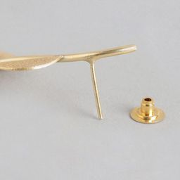 Anouk Gold-Plated Artificial Beaded Leaf Shaped Drop Earrings image 4