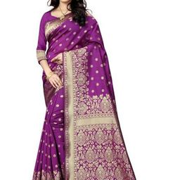 Lookmark Ethnic Motifs Woven Design Zari Banarasi Saree-picture-31