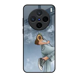 QRIOH Floral Printed Vivo X200 5G Back Case Mobile Accessories-18