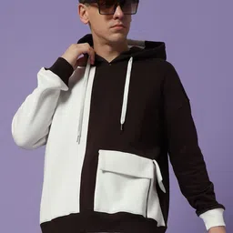 PockMAN Men Colourblocked Hooded Sweatshirt-picture-13