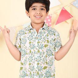 Fabindia Boys Floral Printed Casual Shirt-image-36