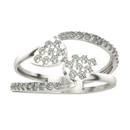 VALANOVA 14KT White Gold Diamond Studded Ring 2.87 g-image-95