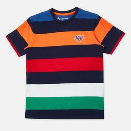 Pepe Jeans Boys Striped Round Neck Pure Cotton T-shirt-picture-28