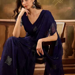 Sangria Embellished Saree With Blouse Piece-picture-44
