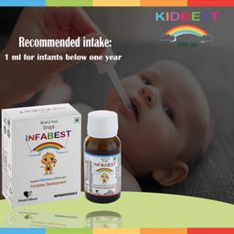 HealthBest Infabest Drops Multivitamins with Vitamin D3 & Zinc - 30 ml image 4