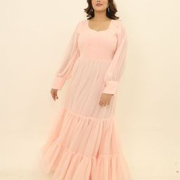 Swadeshi Shringaar Women Fit and Flare Maxi Dress-image-98