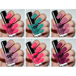 VOLO Set of 6 Color Rich Toxic Free Perfection Shine Nail Polish-5ml Each-VT-070-3