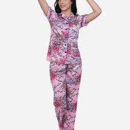 SHYAM SONS FLAIR Women Printed Night suit-image-80