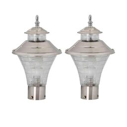 Somil Set Of 2 Frustum Waterproof Outdoor Gate Lamp-image-12