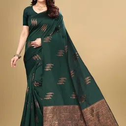 Parampara Ethnic Pure Silk Embroderid Saree With Beautiful Blouse-picture-31