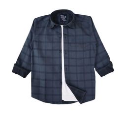 Rocket Science Boys Classic Slim Fit Checked Casual Shirt-image-76
