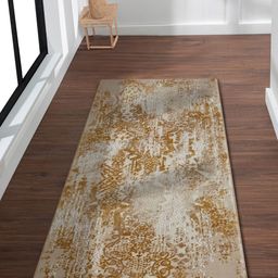 Obsessions Beige & Brown Rectangular Bedside Runner-17