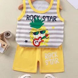 Bold N Elegant Kids Printed Pure Cotton T-Shirt With Shorts-picture-43