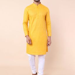 NAMASKAR Abstract Self Design Mandarin Collar Straight Kurta-picture-15