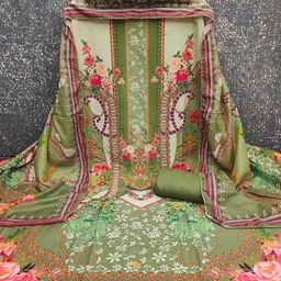 MANVAA Floral Printed Beads & Stones Unstitched Dress Material-picture-48
