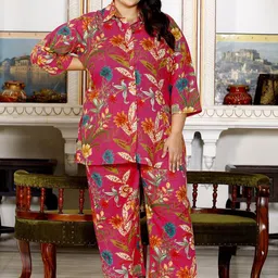 Swasti Printed Pure Cotton Tunic With Trousers Co-Ords-image-59