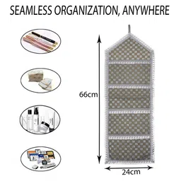 Kuber Industries Silver-Toned Set of 2 Regular Multi-Utility Organisers image 2