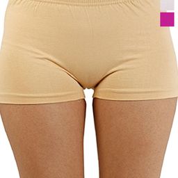 Diving Deep Women Pack of 3 Cotton Mid-Rise Boy Shorts Briefs-image-139