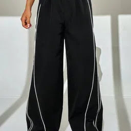 TABADTOD Women Striped Relaxed Loose Fit Trousers-picture-12