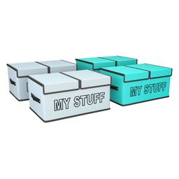 Kuber Industries Grey Set of 4 Regular Multi-Utility Organisers-25