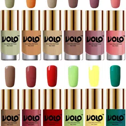 VOLO Set Of 12 Extra Shine Nail Polish 9.9 ml Each Combo 117-image-74