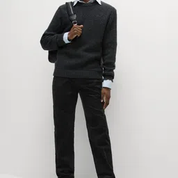 Marks & Spencer Men Tapered Fit Chinos Trousers-image-63
