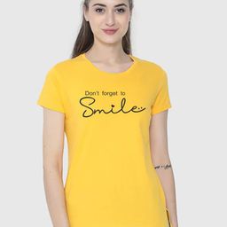 Moda Rapido Women Typography Printed Round Neck Cotton T-shirt-picture-31