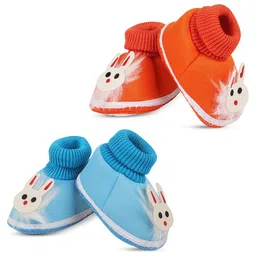 ASHISH TRADERS Kids Infants Set Of 2 Cotton Booties-picture-58