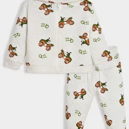 MiArcus Kids Conversational Printed Hooded Sweatshirt With Joggers-image-78