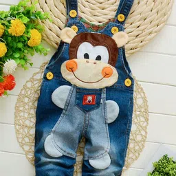 FOREVER FRIDAY Infant Boys Self Design Dungaree-picture-22