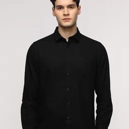 Crocodile Comfort Spread Collar Pure Cotton Shirt-image-90