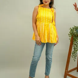 GO BOUJEE Floral Embroidered Cotton Top-image-41