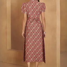 Anouk Women Printed Cotton Straight Ethinic Dress-image-95