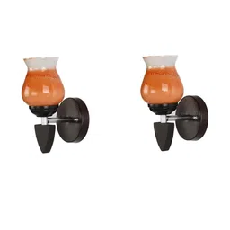 SOMIL Orange Glass Cylinder Wall Lamps-image-97